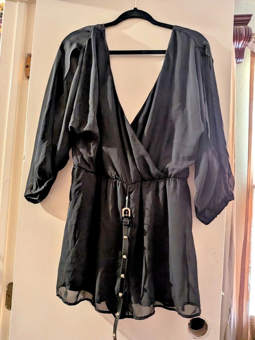 A'GACI Black Onecy, Size Medium- New